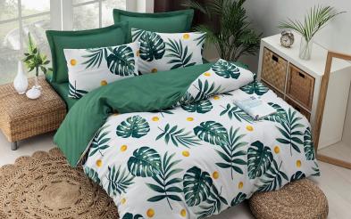 3 piese 200/220 cm; Policotton Lenjerie de pat Monstera 3 piese 200/220 cm; Policotton